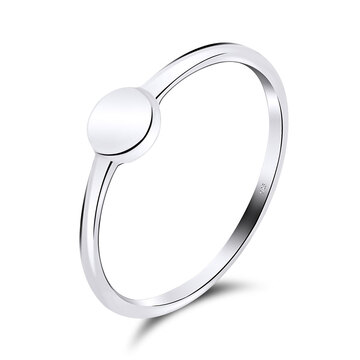 Solid Tablet Silver Ring NSR-515